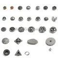 Boutons rivets floraux argentés pour maroquinerie – 4