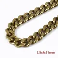 Chaîne mousqueton laiton 20 à 100 cm – Couleur KY453-Brass-2.5x9x11