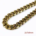 Chaîne mousqueton laiton 20 à 100 cm – Couleur KY453-Brass-2x7x9