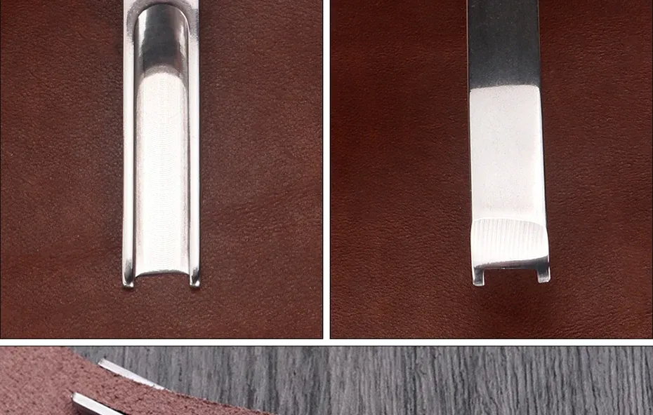 Chanfreineur bords cuir 3 tailles 4 à 8 mm