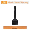 Ciseau cuir diamant 3 à 6 mm pour maroquinerie – Color 1st Black 5mm6Prong