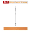 Ciseau cuir diamant 3 à 6 mm pour maroquinerie – Color 2nd Silver 3mm1Prong