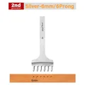 Ciseau cuir diamant 3 à 6 mm pour maroquinerie – Color 2nd Silver 6mm6Prong