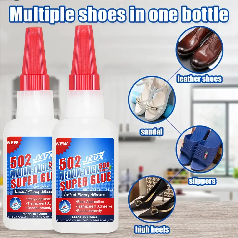 Colle 20 à 50 ml cyanoacrylate imperméable pour cuir et chaussures