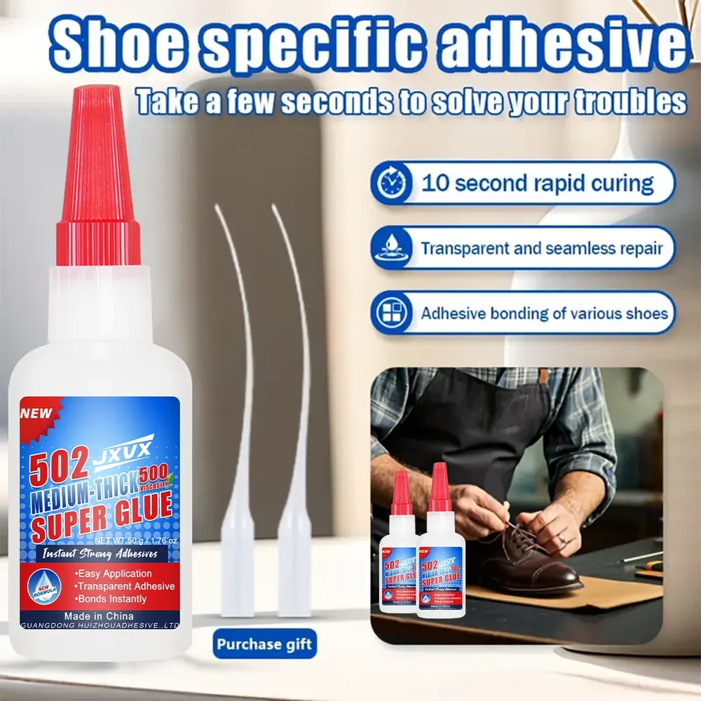 Colle 20 à 50 ml cyanoacrylate imperméable pour cuir et chaussures