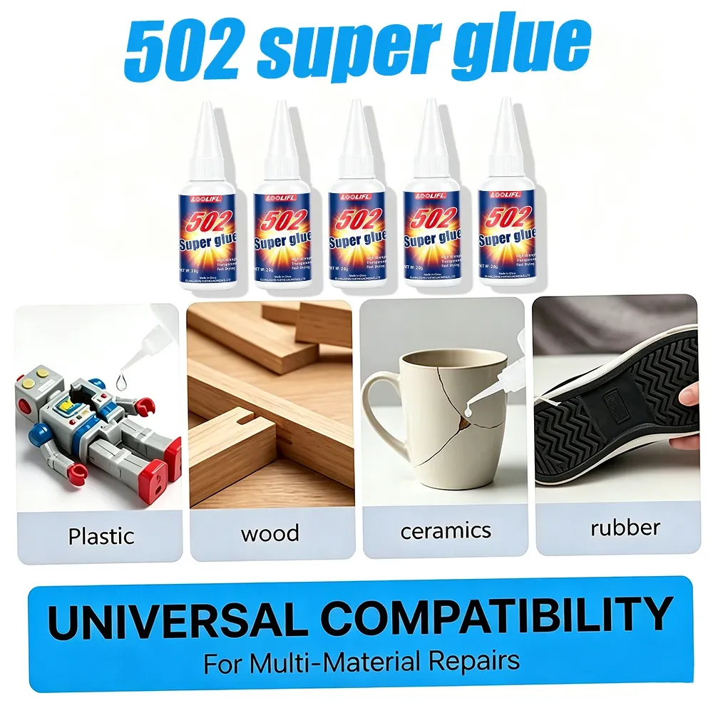 Colle 20 g cyanoacrylate haute résistance pour cuir et métal