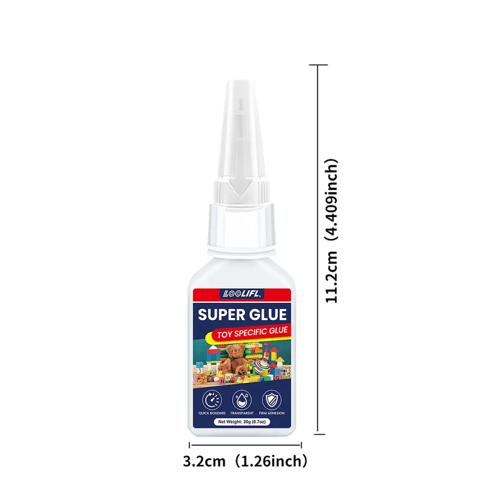 Colle 20g LOOLIFL 1 à 7 pièces séchage rapide pour cuir métal