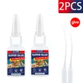 Colle 20g LOOLIFL 1 à 7 pièces séchage rapide pour cuir métal – Couleur WJ-C-20G-2PCS