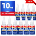 Colle 502 1 à 10 pièces 20g séchage rapide pour cuir métal – Couleur 20G-10Pcs