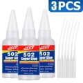 Colle 502 1 à 10 pièces 20g séchage rapide pour cuir métal – Couleur 20G-3Pcs