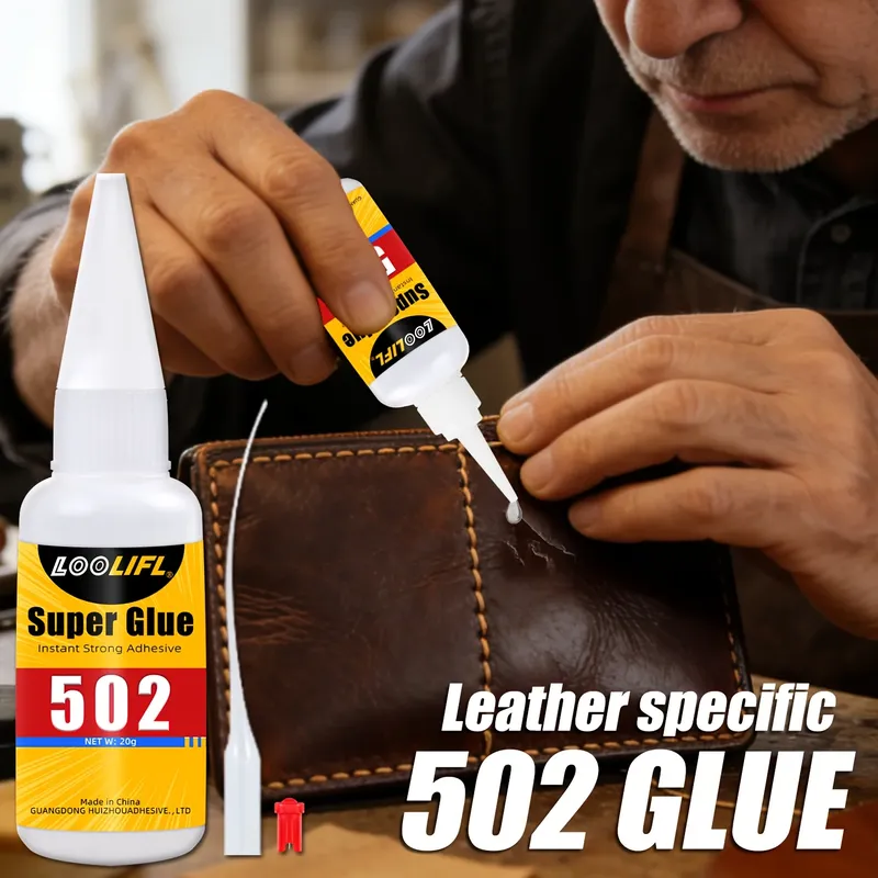 Colle 502 1 à 2 pièces séchage rapide pour cuir chaussures sacs