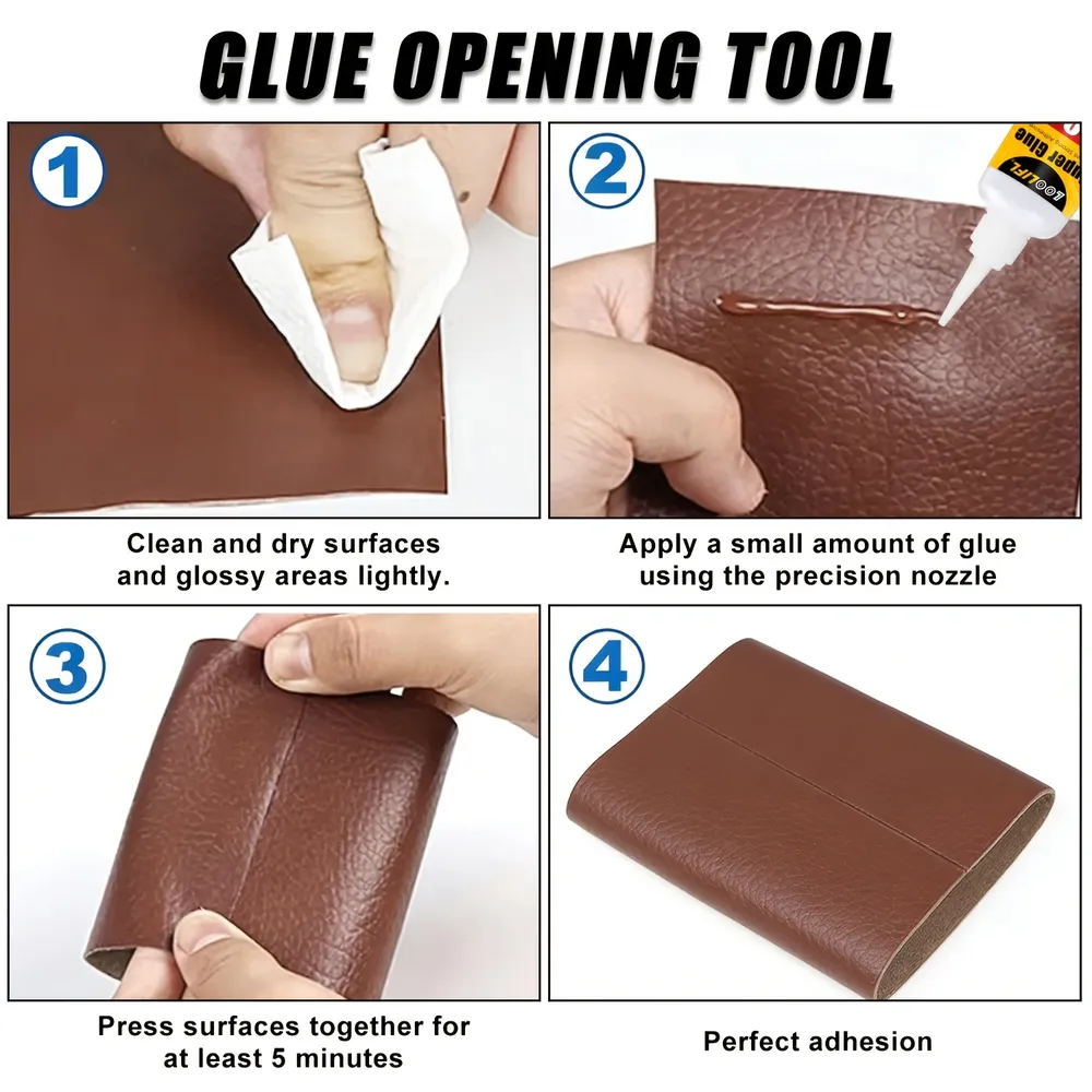 Colle 502 1 à 2 pièces séchage rapide pour cuir chaussures sacs