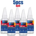 Colle 502 1 à 5 pièces 20g caoutchouc puissant pour cuir métal – Couleur 5-20g-502-DW