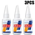 Colle 502 1 à 5 pièces 20g séchage rapide pour cuir bois plastique – Couleur 3-20g-502-L