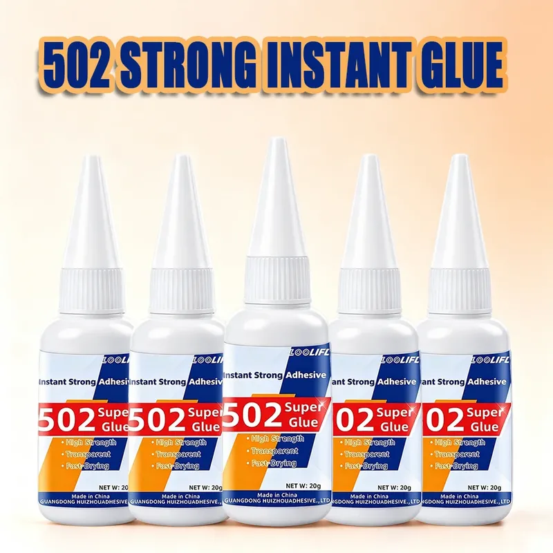 Colle 502 1 à 5 pièces 20g séchage rapide pour cuir bois plastique