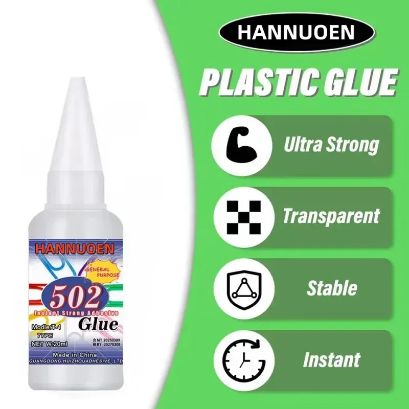 Colle 502 1 à 5 pièces 20g séchage rapide pour cuir métal