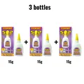 Colle 502 FIXWANT 15 à 50g séchage rapide pour cuir métal – Couleur 15g 3 bottles