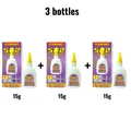 Colle 502 FIXWANT 15 à 50g séchage rapide pour cuir métal – Couleur 15g 3 bottles