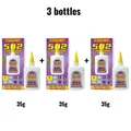 Colle 502 FIXWANT 15 à 50g séchage rapide pour cuir métal – Couleur 35g 3 bottles