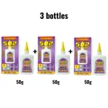Colle 502 FIXWANT 15 à 50g séchage rapide pour cuir métal – Couleur 50g 3 bottles