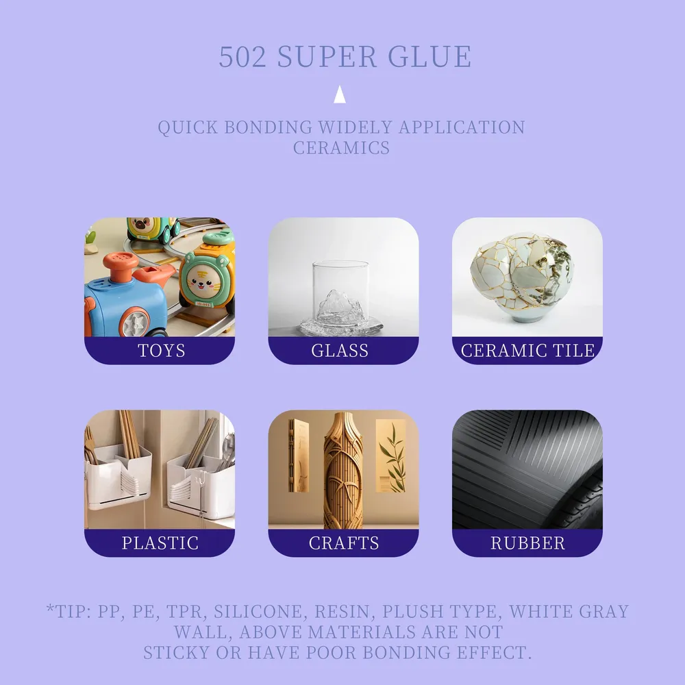 Colle 502 FIXWANT 15 à 50g séchage rapide pour cuir métal