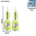 Colle à chaussures 15 à 50 ml imperméable et rapide pour cuir – Couleur Transparent 50ML 2PC
