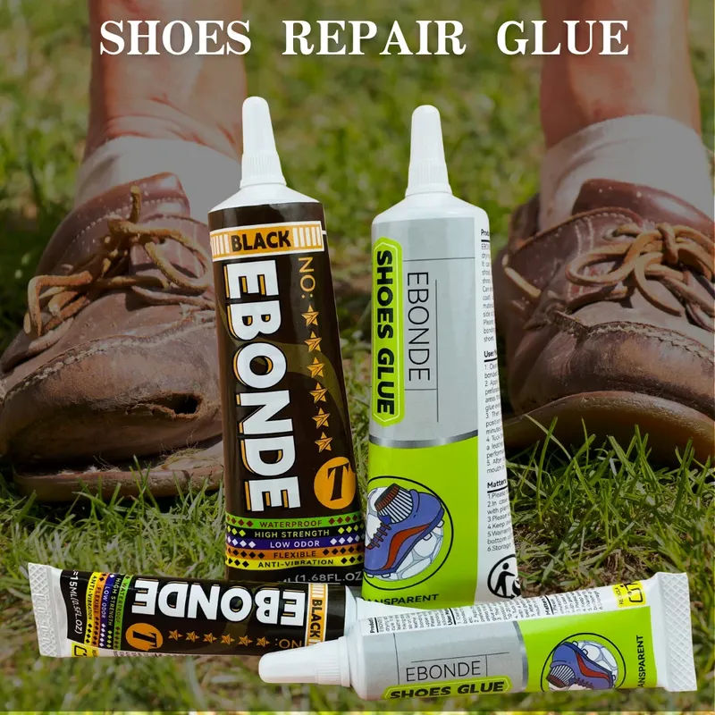Colle à chaussures 15 à 50 ml imperméable et rapide pour cuir
