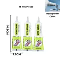 Colle à chaussures 15 à 50 ml imperméable et rapide pour cuir – Couleur Transparent 15ML 3PC