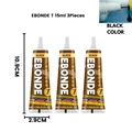 Colle à chaussures 15 à 50 ml imperméable et rapide pour cuir – Couleur Noir 15ML 3PC