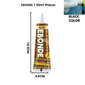 Colle à chaussures 15 à 50 ml imperméable et rapide pour cuir – Couleur Noir 50ML 1PC