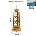 Colle à chaussures 15 à 50 ml imperméable et rapide pour cuir – Couleur Noir 110ML 1PC