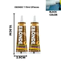Colle à chaussures 15 à 50 ml imperméable et rapide pour cuir – Couleur Noir 15ML 2PC