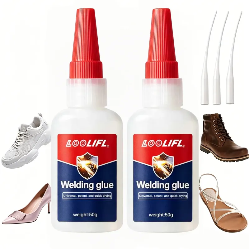 Colle à chaussures 20 à 50 g imperméable pour cuir et caoutchouc