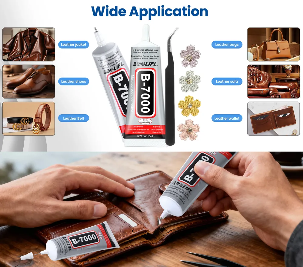 Colle B-7000 15 à 110 ml haute résistance sans résidus