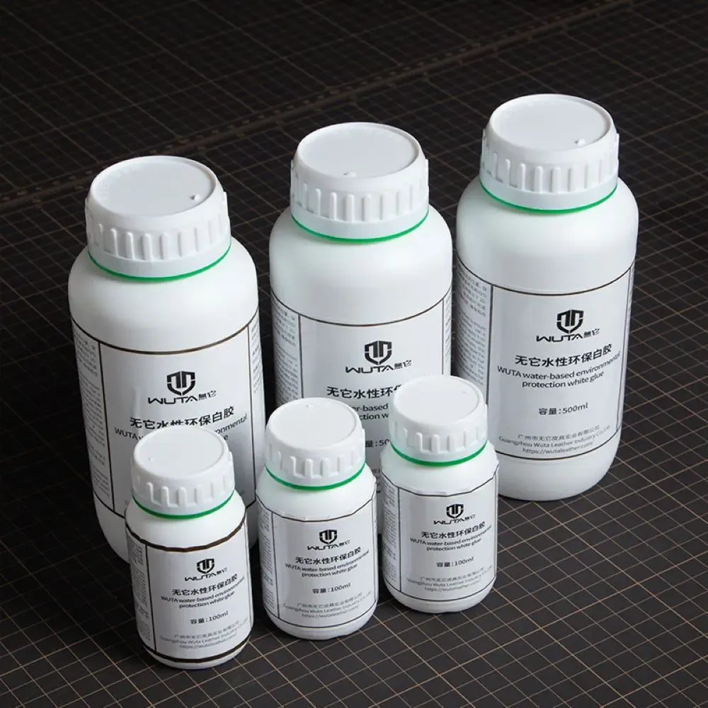 Colle blanche WUTA 100 à 500 ml pour cuir et artisanat