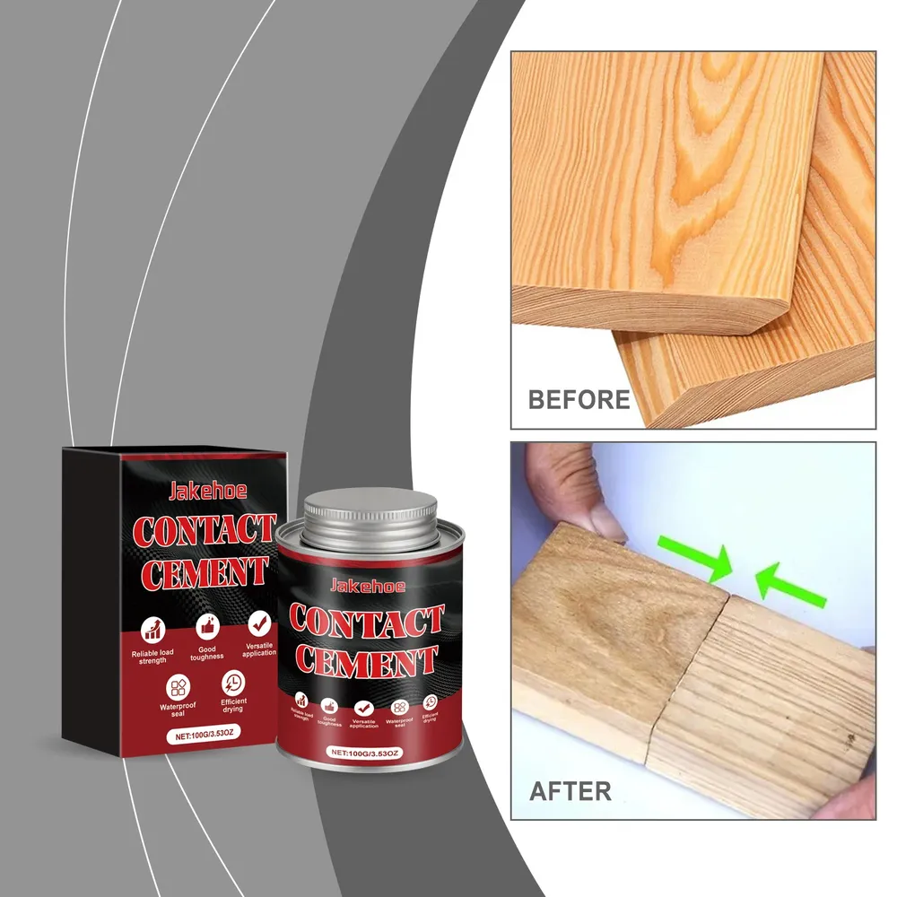 Colle contact 100g flexible imperméable pour cuir bois caoutchouc