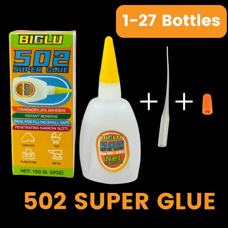 Colle cyanoacrylate 15 g à séchage rapide pour cuir et métal