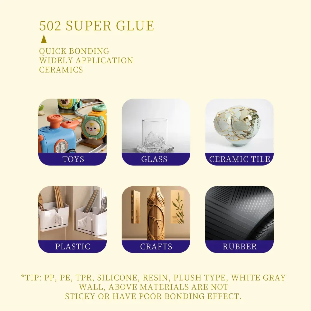 Colle cyanoacrylate 15 g à séchage rapide pour cuir et métal