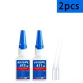 Colle cyanoacrylate 20 g à séchage rapide pour cuir et bijoux – Couleur 411-20ml-2pcs 20ml-2pcs
