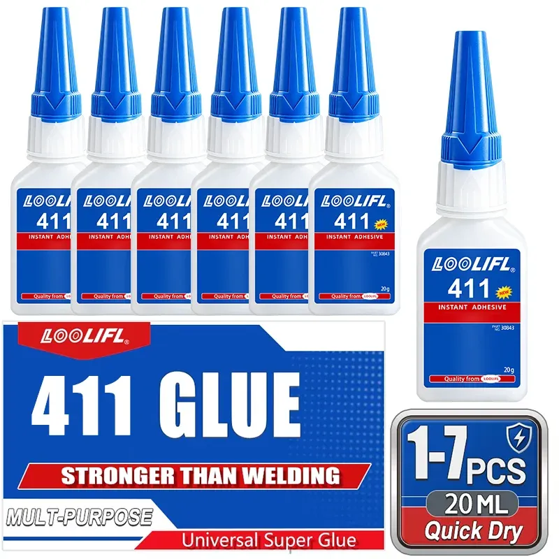 Colle cyanoacrylate 20 g à séchage rapide pour cuir et bijoux
