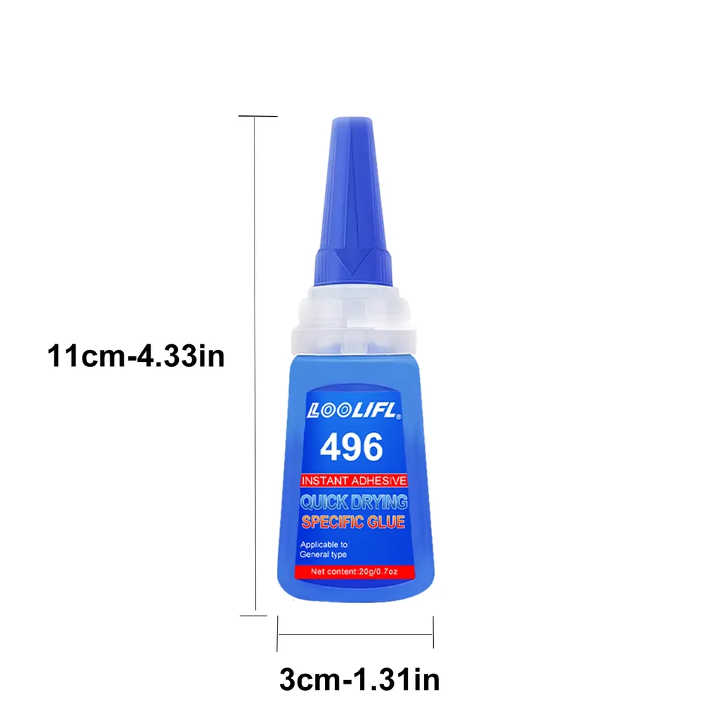Colle cyanoacrylate 20 g à séchage rapide pour cuir et bois