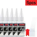 Colle cyanoacrylate 20 g à séchage rapide pour cuir et céramique – Couleur I 502-20G-5Pcs