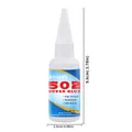 Colle cyanoacrylate 20 g à séchage rapide pour cuir et métal – 6