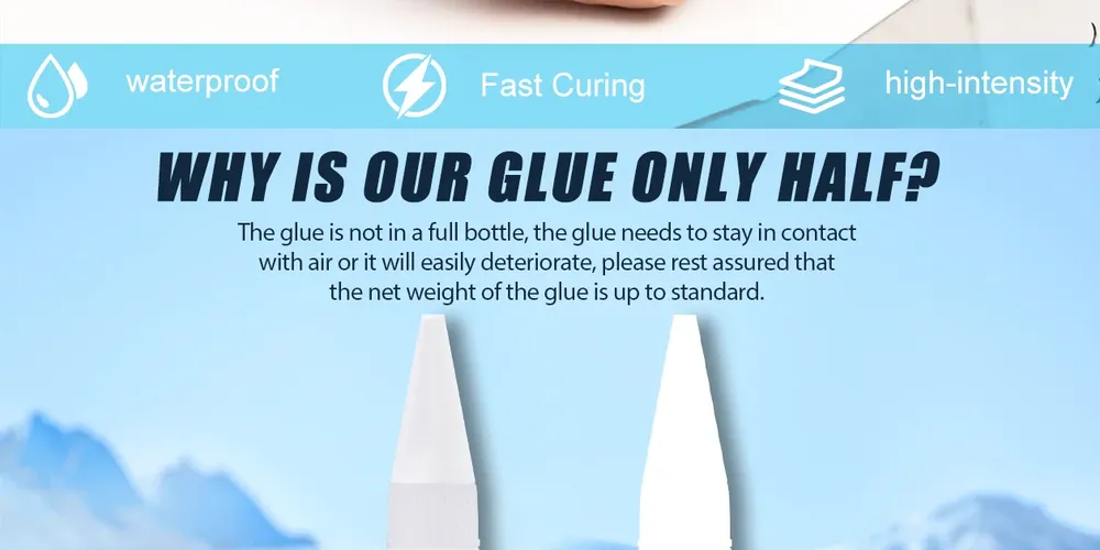Colle cyanoacrylate 20 g à séchage rapide pour cuir et métal