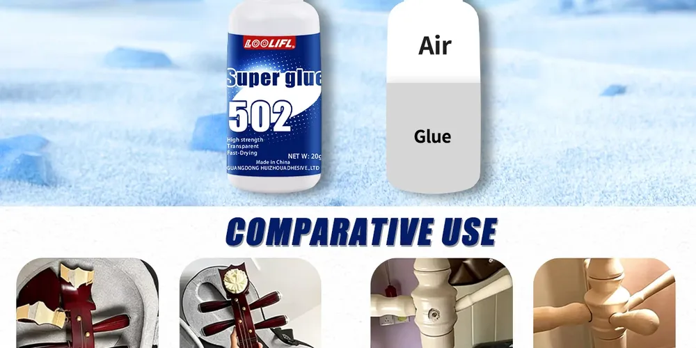 Colle cyanoacrylate 20 g à séchage rapide pour cuir et métal