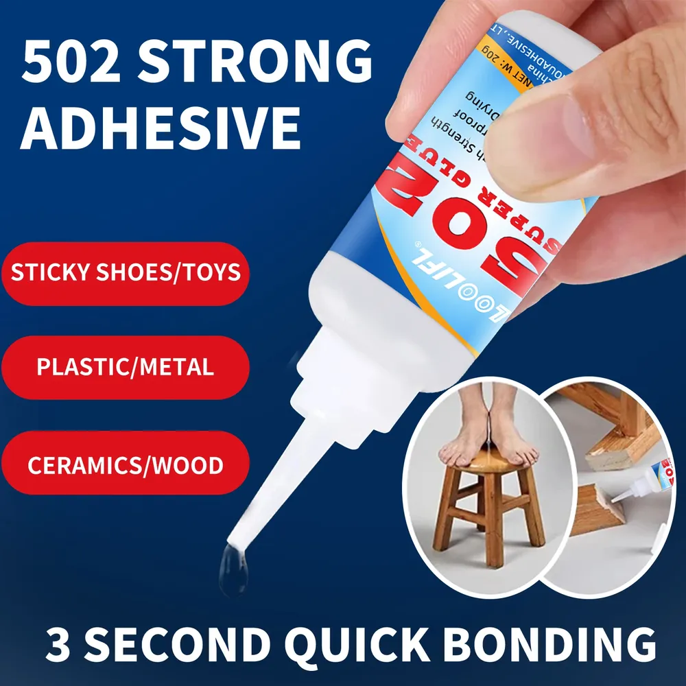 Colle cyanoacrylate 20 g à séchage rapide pour cuir et métal