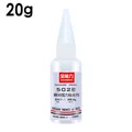 Colle cyanoacrylate 8 à 50g séchage rapide pour cuir bois métal – Couleur E 20g
