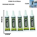 Colle E7000 15 à 110 ml pour tissu cuir diamant et verre – Couleur 15ML 5 pièces