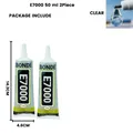 Colle E7000 15 à 110 ml pour tissu cuir diamant et verre – Couleur 50ML 2 pièces