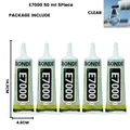 Colle E7000 15 à 110 ml pour tissu cuir diamant et verre – Couleur 50ML 5 pièces